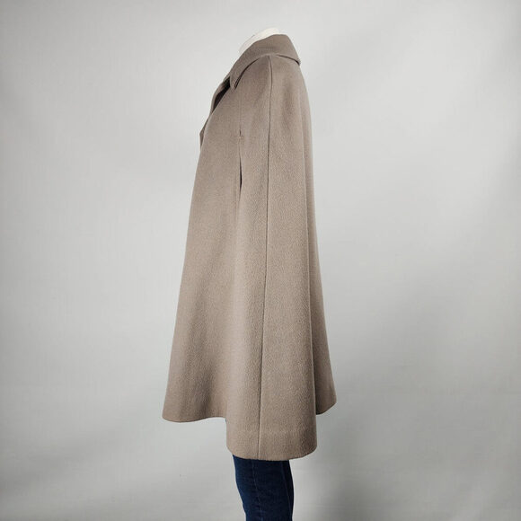 Vintage BMH Fashions Taupe Wool Cape Jacket Onesize - Picture 7 of 10